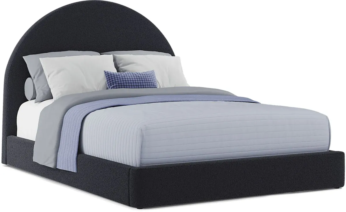 Kids Moonstone Navy Full Upholstered Bed