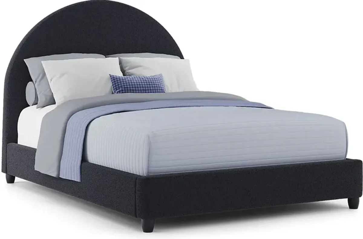 Kids Moonstone Navy 3 Pc Full Upholstered Bed