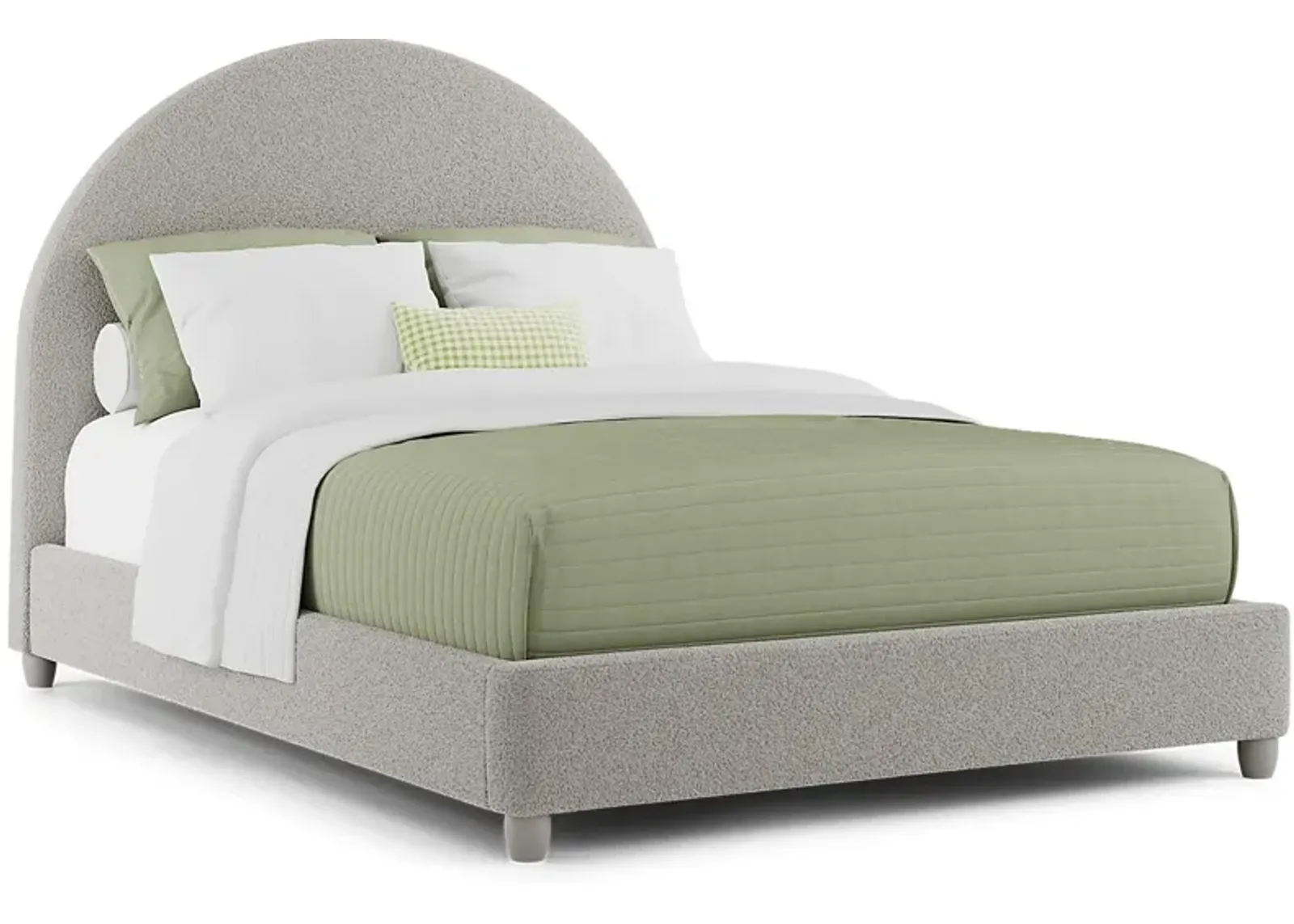 Kids Moonstone Gray 3 Pc Full Upholstered Bed