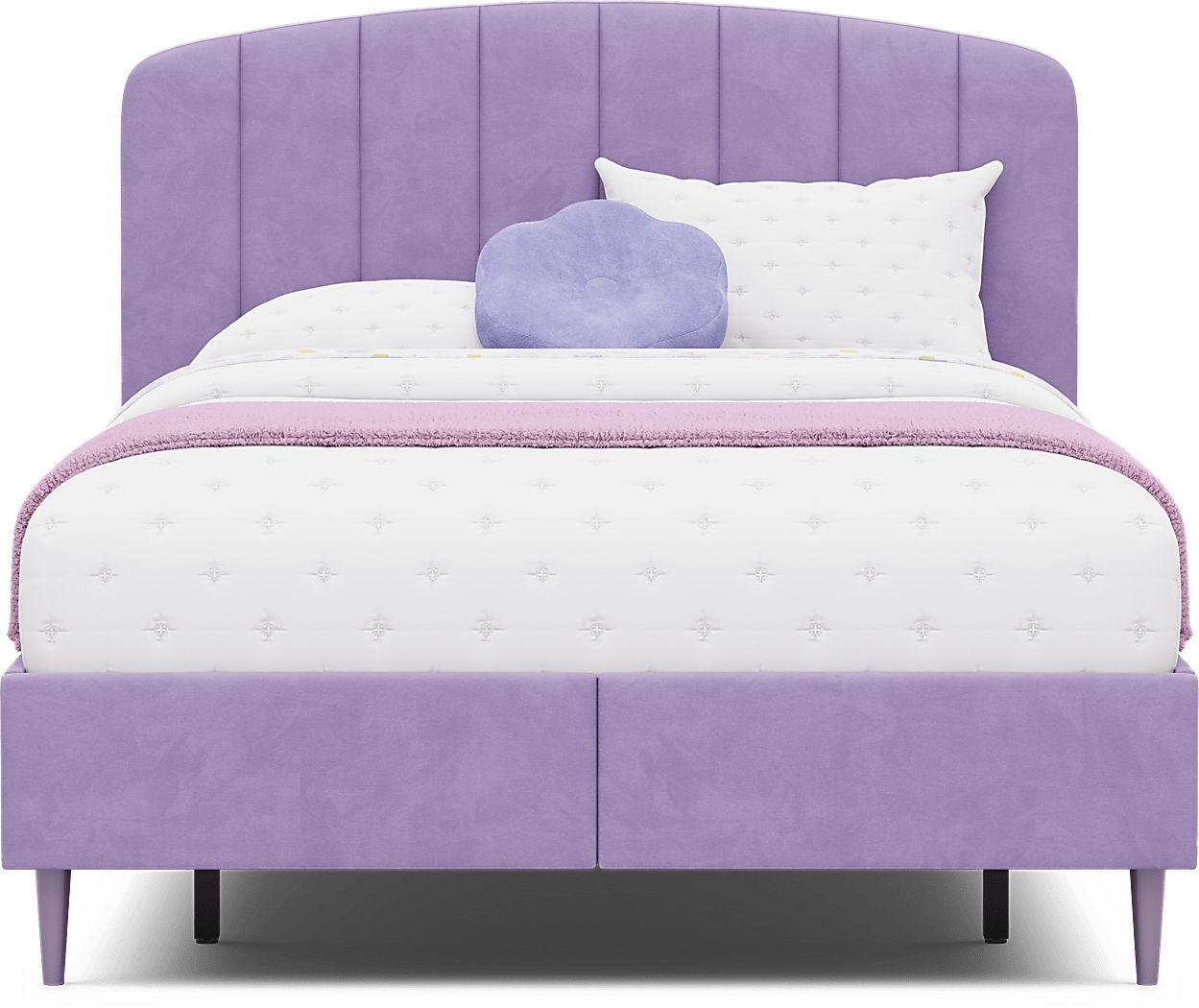 Kids Gwyneth Lavender 3 Pc Full Upholstered Storage Bed