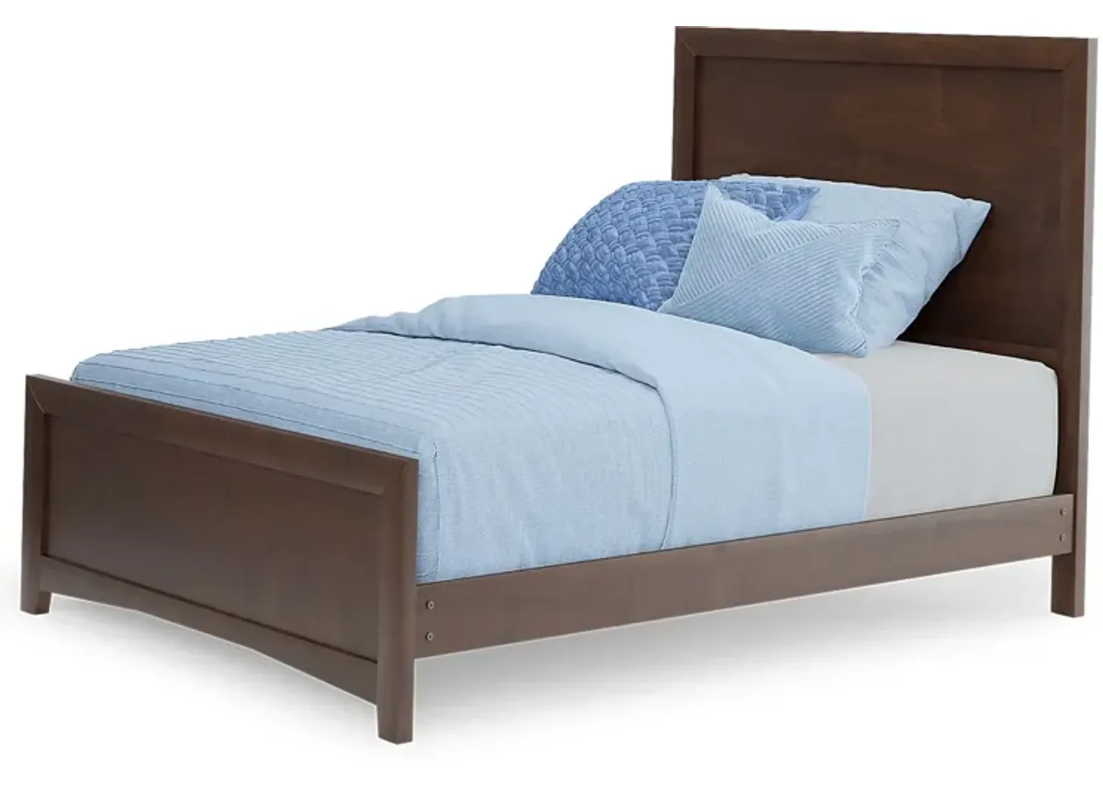 Kids Ivy League 2.0 Walnut 3 Pc Full Panel Bed