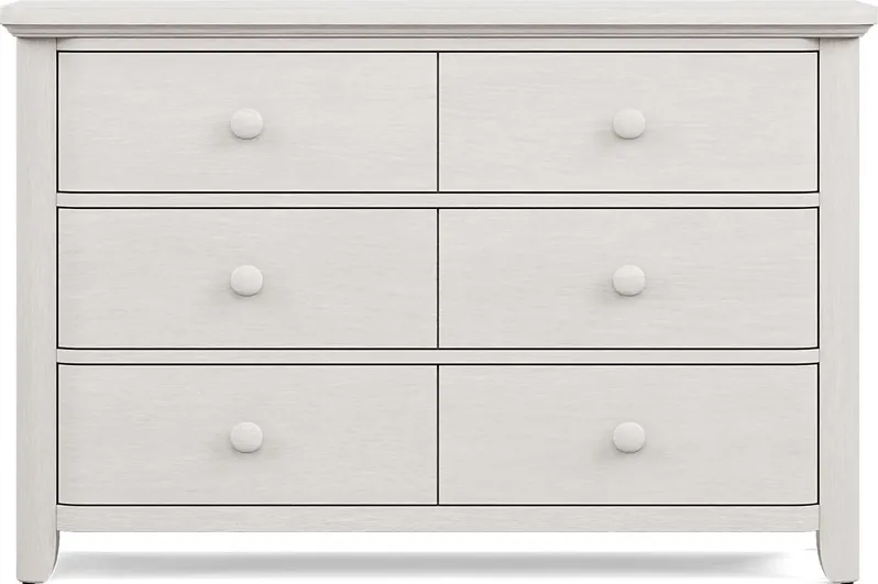 Kids South Bend Washed White Dresser