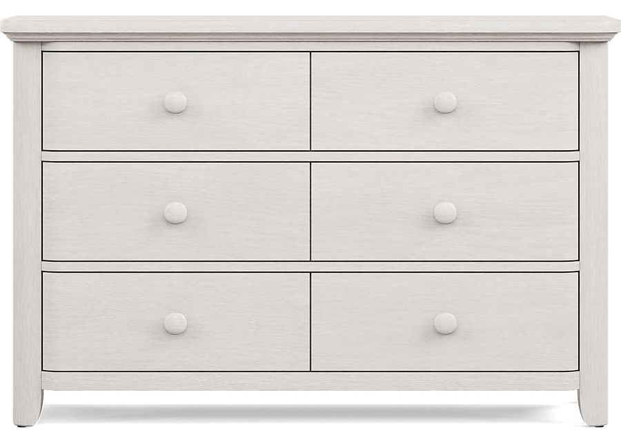 Kids South Bend Washed White Dresser