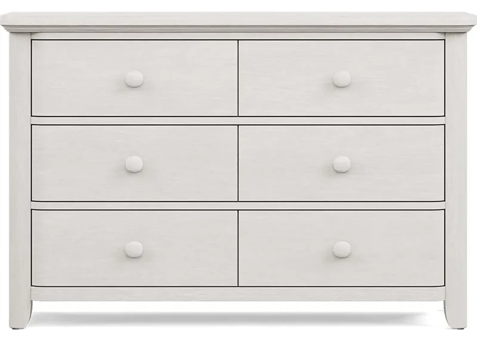 Kids South Bend Washed White Dresser