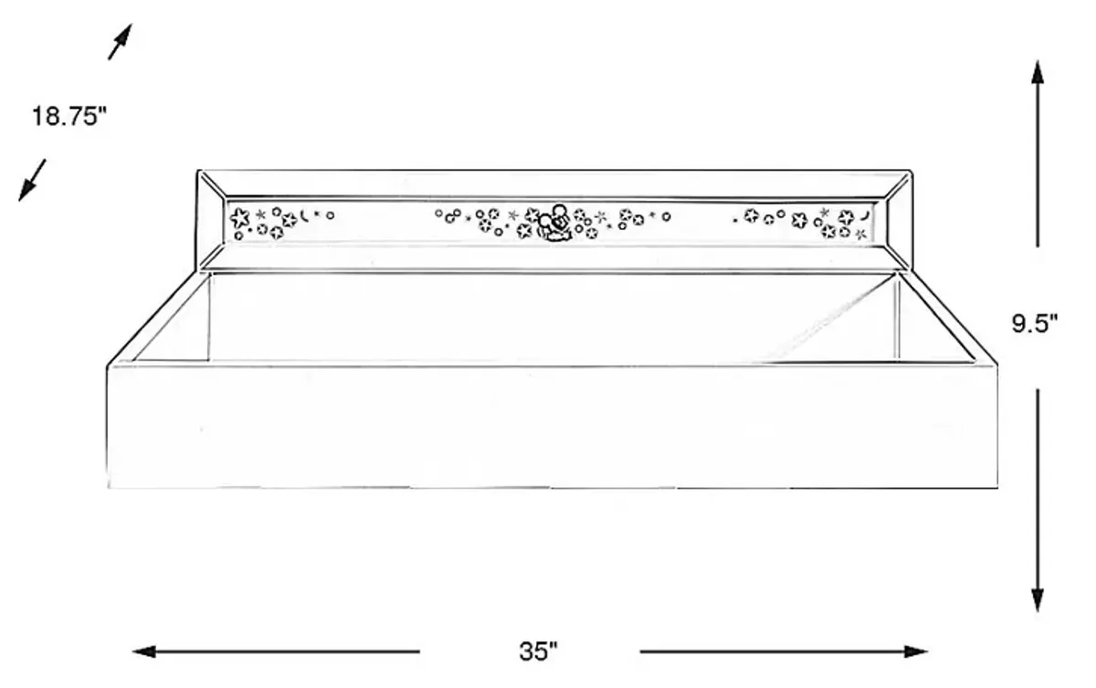 Starry Dreams with Mickey Mouse Gray Changing Tray