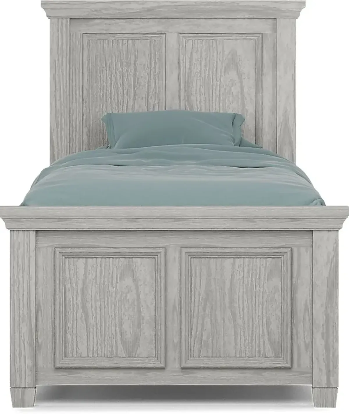 Kids Canyon Lake Ash Gray Twin Panel Bed