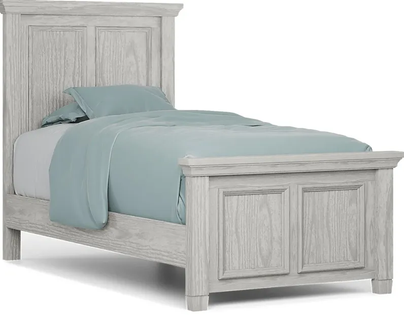 Kids Canyon Lake Ash Gray 3 Pc Twin Panel Bed