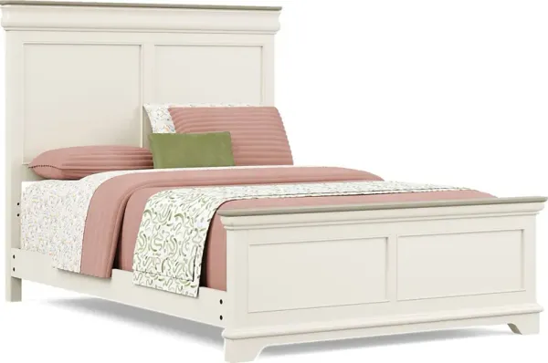 Kids Oberon Cream Full Panel Bed