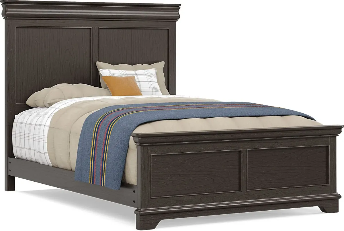Kids Oberon Chocolate Full Panel Bed