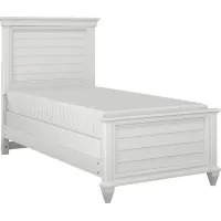 Kids Hilton Head White 3 Pc Twin Panel Bed