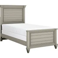 Kids Hilton Head Gray 3 Pc Twin Panel Bed
