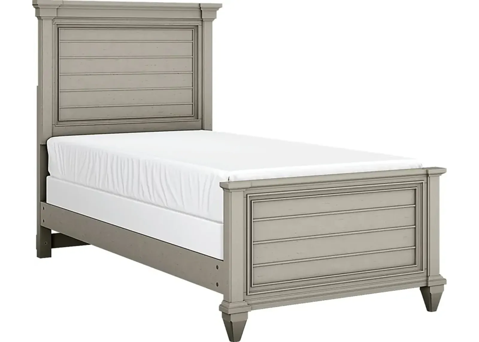 Kids Hilton Head Gray 3 Pc Twin Panel Bed