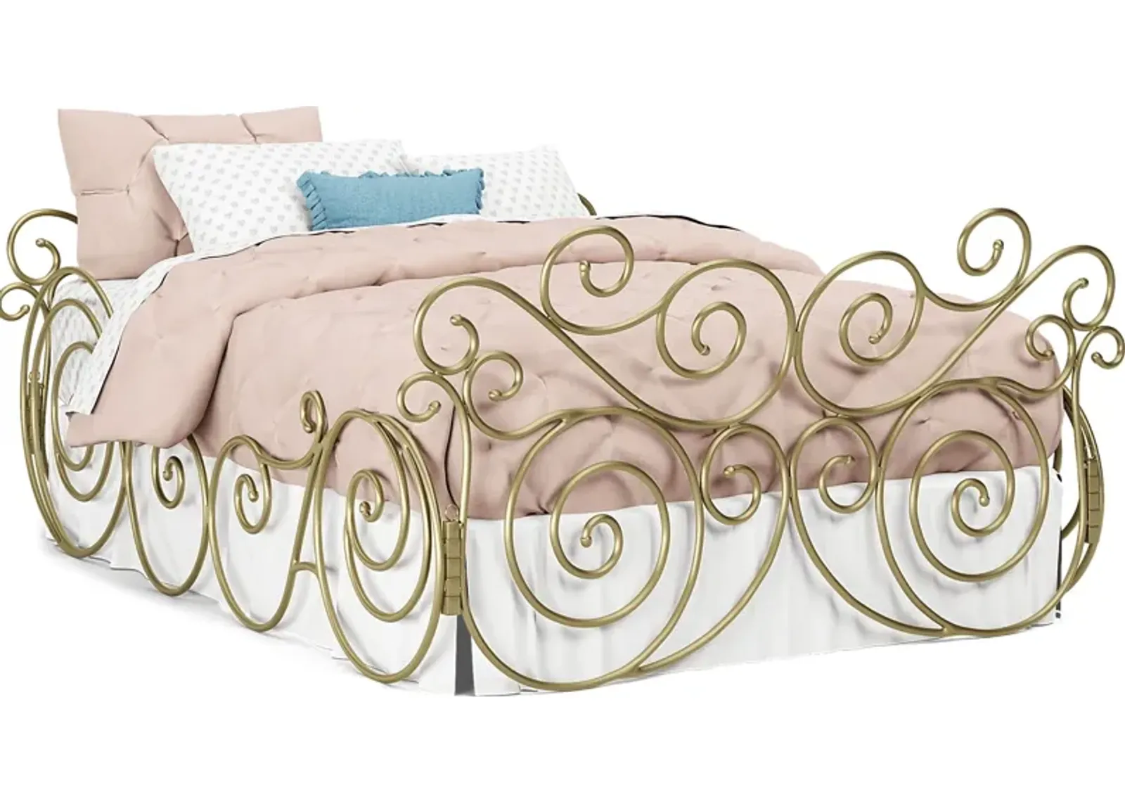 Disney Princess Fairytale Royal Gold 3 Pc Full Carriage Bed