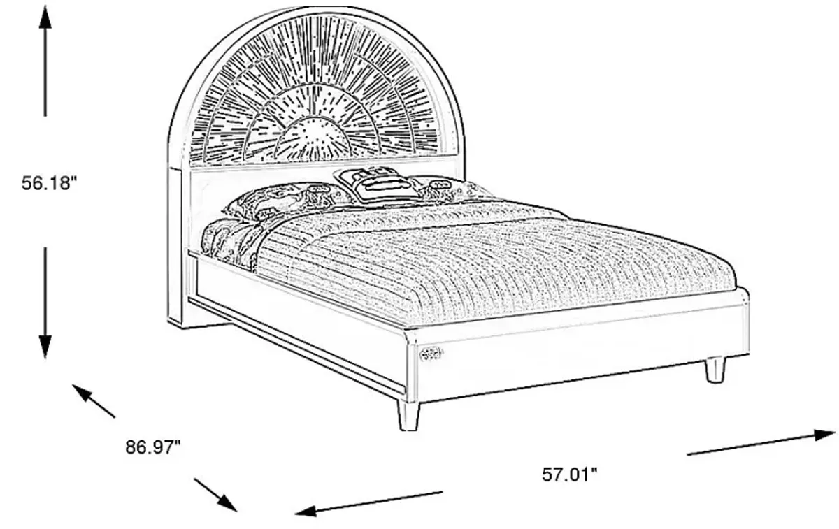 Kids STAR WARS Millennium Falcon Lightspeed Carbonite 3 Pc Full Platform Bed