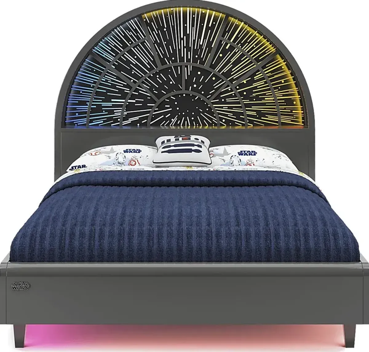 Kids STAR WARS Millennium Falcon Lightspeed Carbonite Full Platform Bed