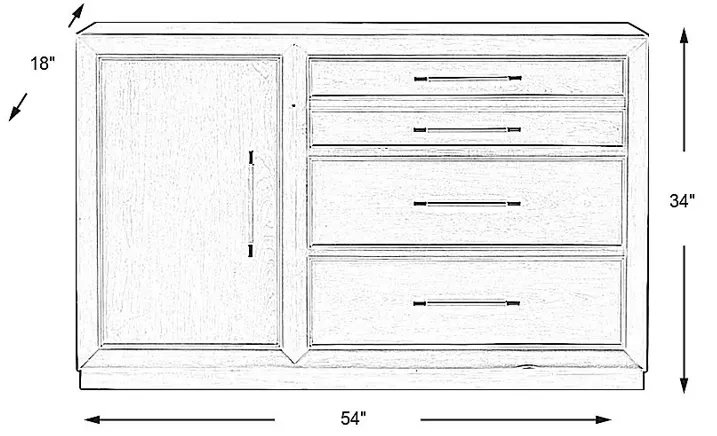 Kids reGen™ Zaine Brown Cherry Dresser
