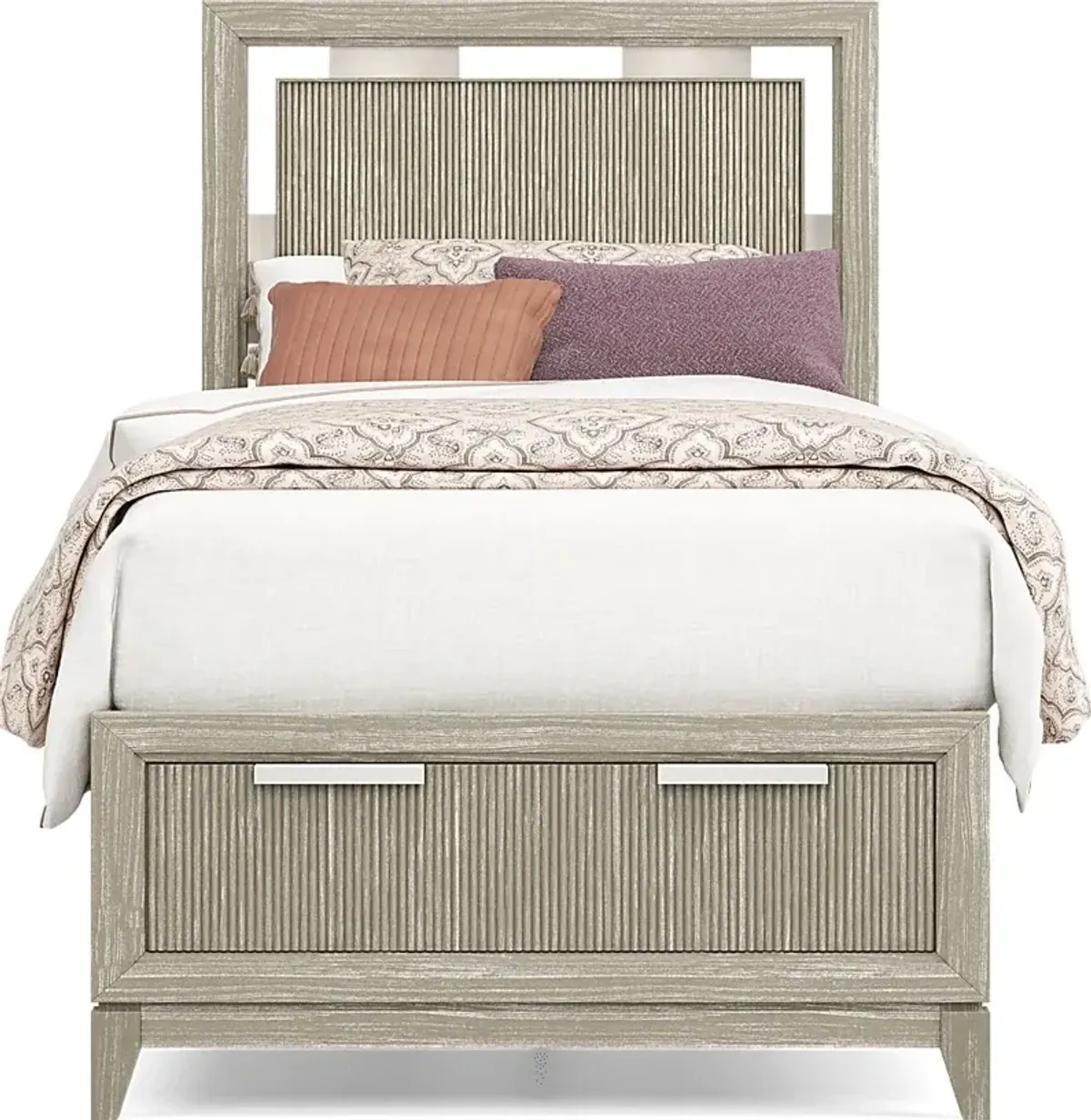 Kids Bellante Jr. 3 Pc Linen Twin Storage Bed