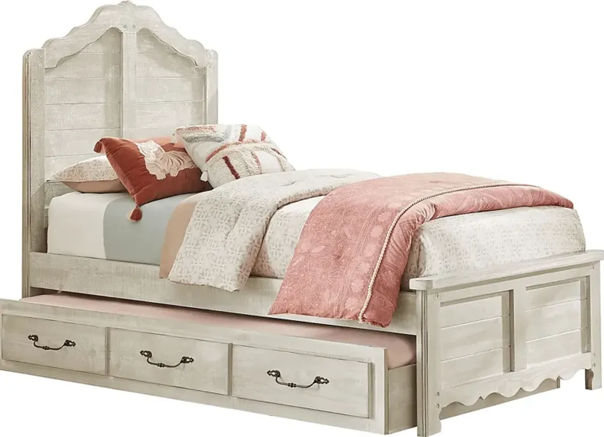 Kids Caraway Cove Gray 3 Pc Twin Panel Bed