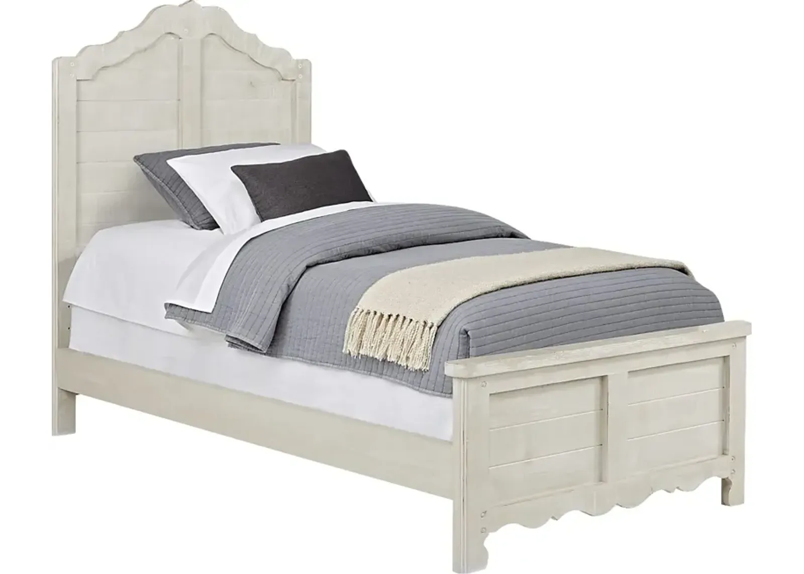 Kids Caraway Cove Gray 3 Pc Twin Panel Bed