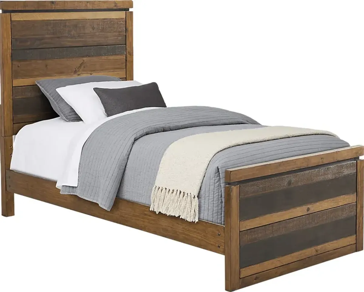 Kids Westover Hills Jr. Brown 3 Pc Twin Panel Bed