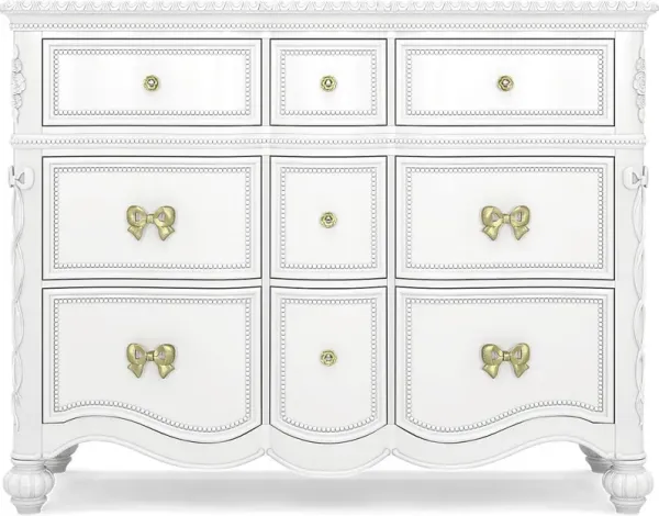 Disney Princess Sparkle White 9 Drawer Dresser