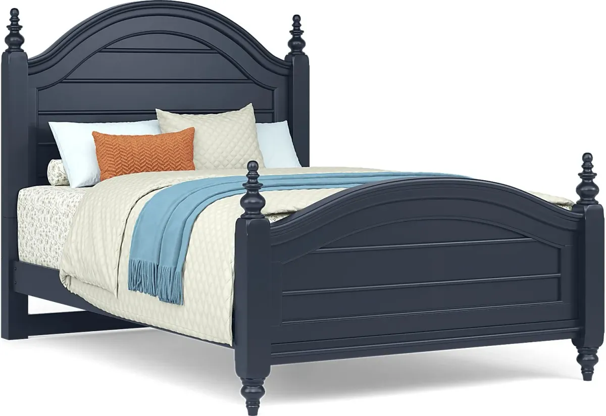 Kids San Simeon Blue Full Poster Bed