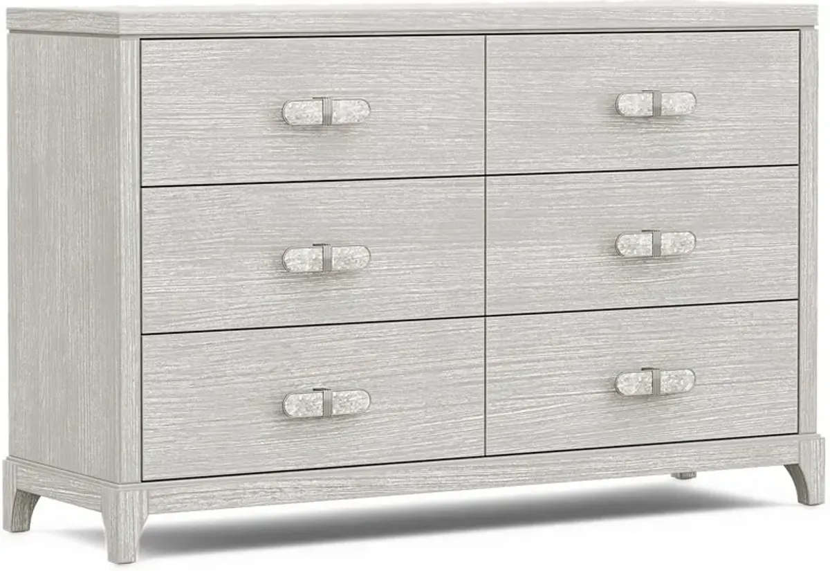 Kids Emilie Rose Wirebrush Gray Dresser
