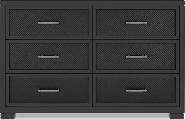 Kids Carbon Optix Black Dresser