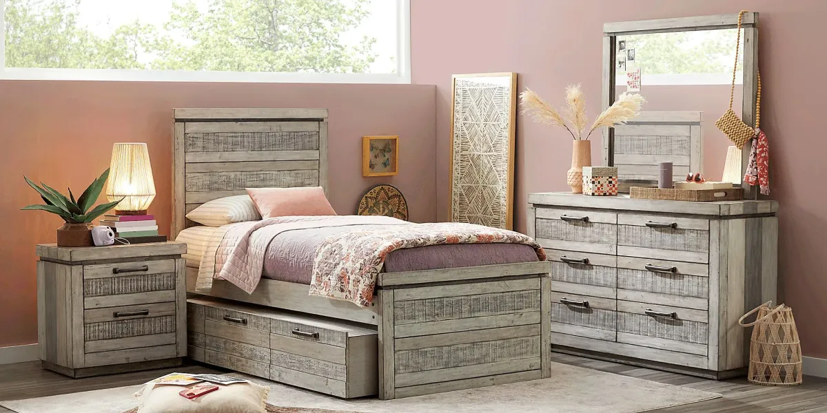 Kids Westover Hills Jr. Gray Twin Panel Bed