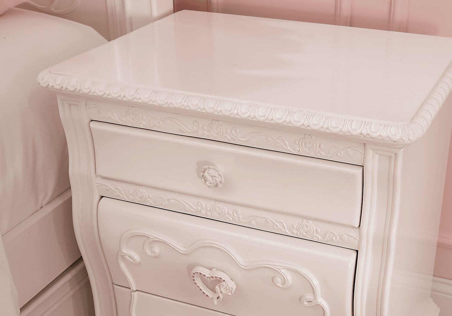 Disney Princess Dreamer White Nightstand