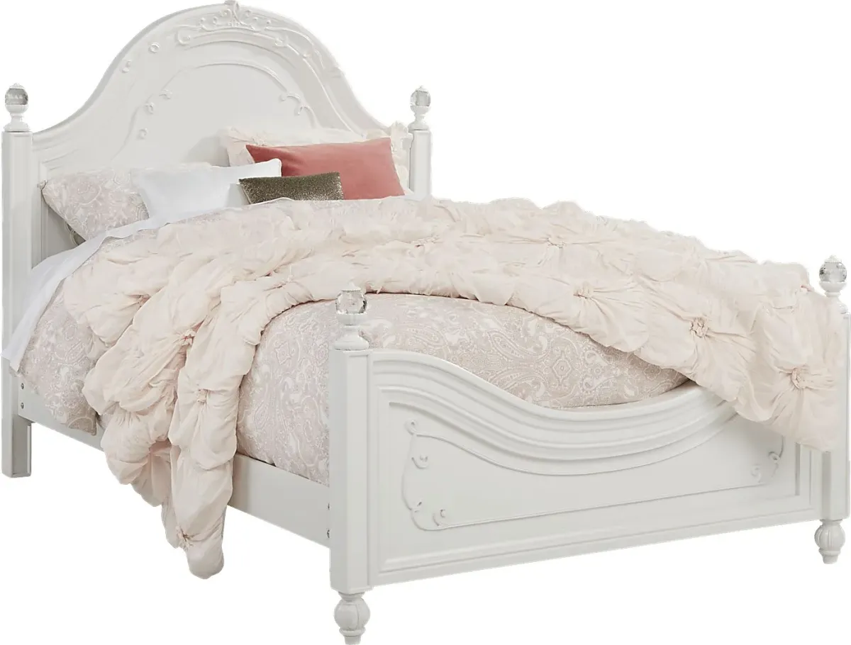 Disney Princess Dreamer White 3 Pc Twin Panel Bed