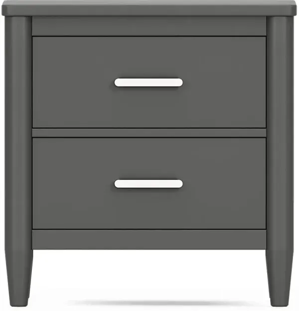 Kids Modern Colors Iron Ore Nightstand
