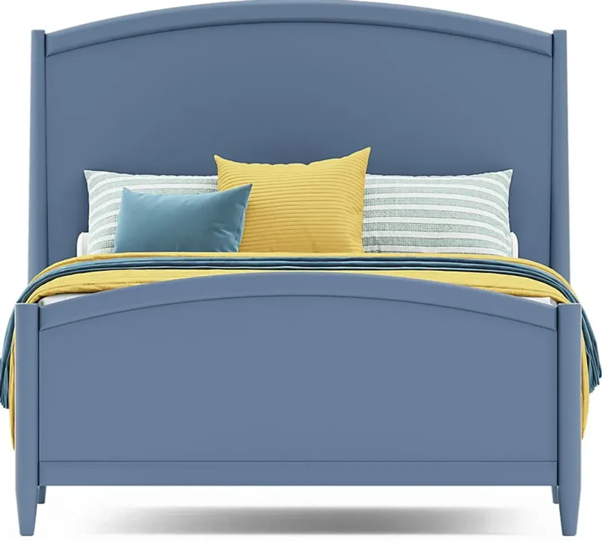 Kids Modern Colors Slate Blue 3 Pc Full Panel Bed