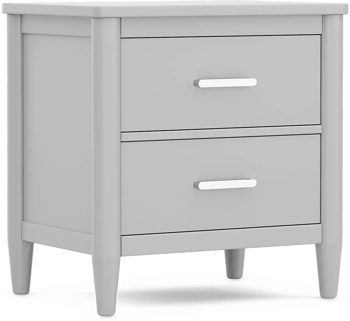 Kids Modern Colors Light Gray Nightstand