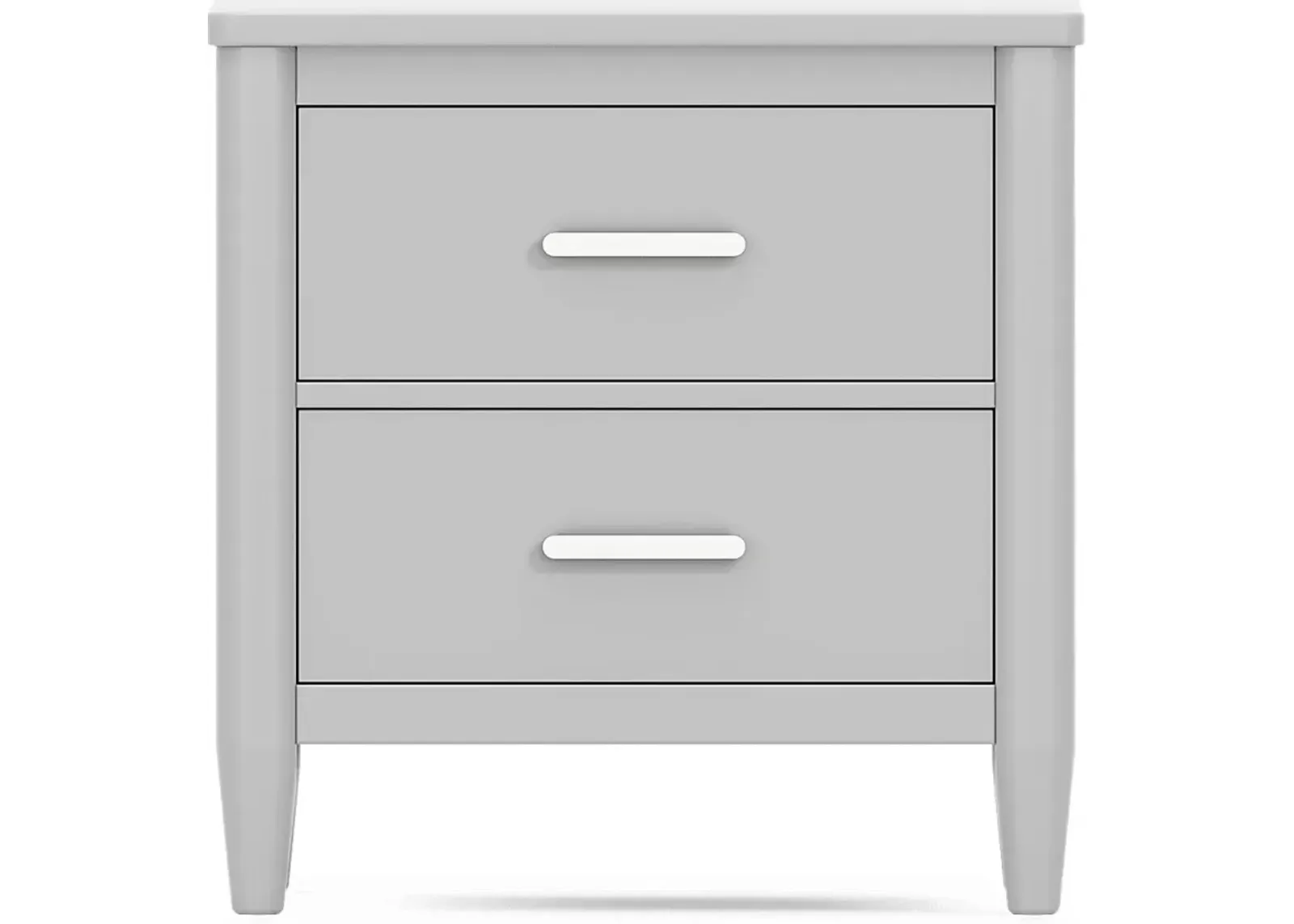 Kids Modern Colors Light Gray Nightstand