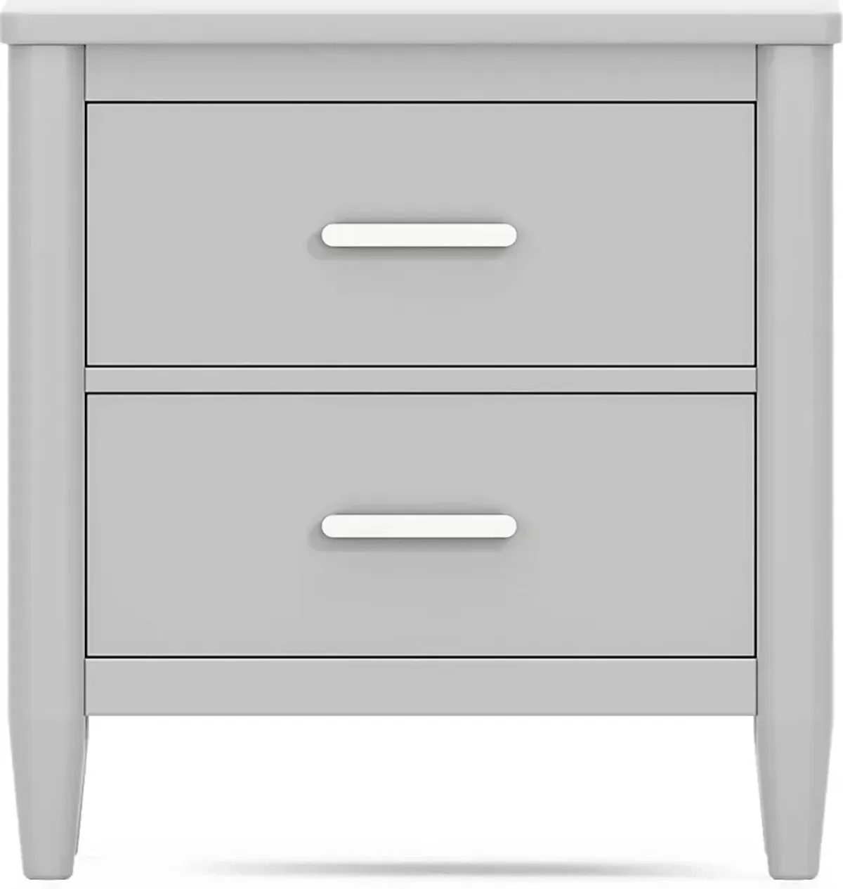 Kids Modern Colors Light Gray Nightstand