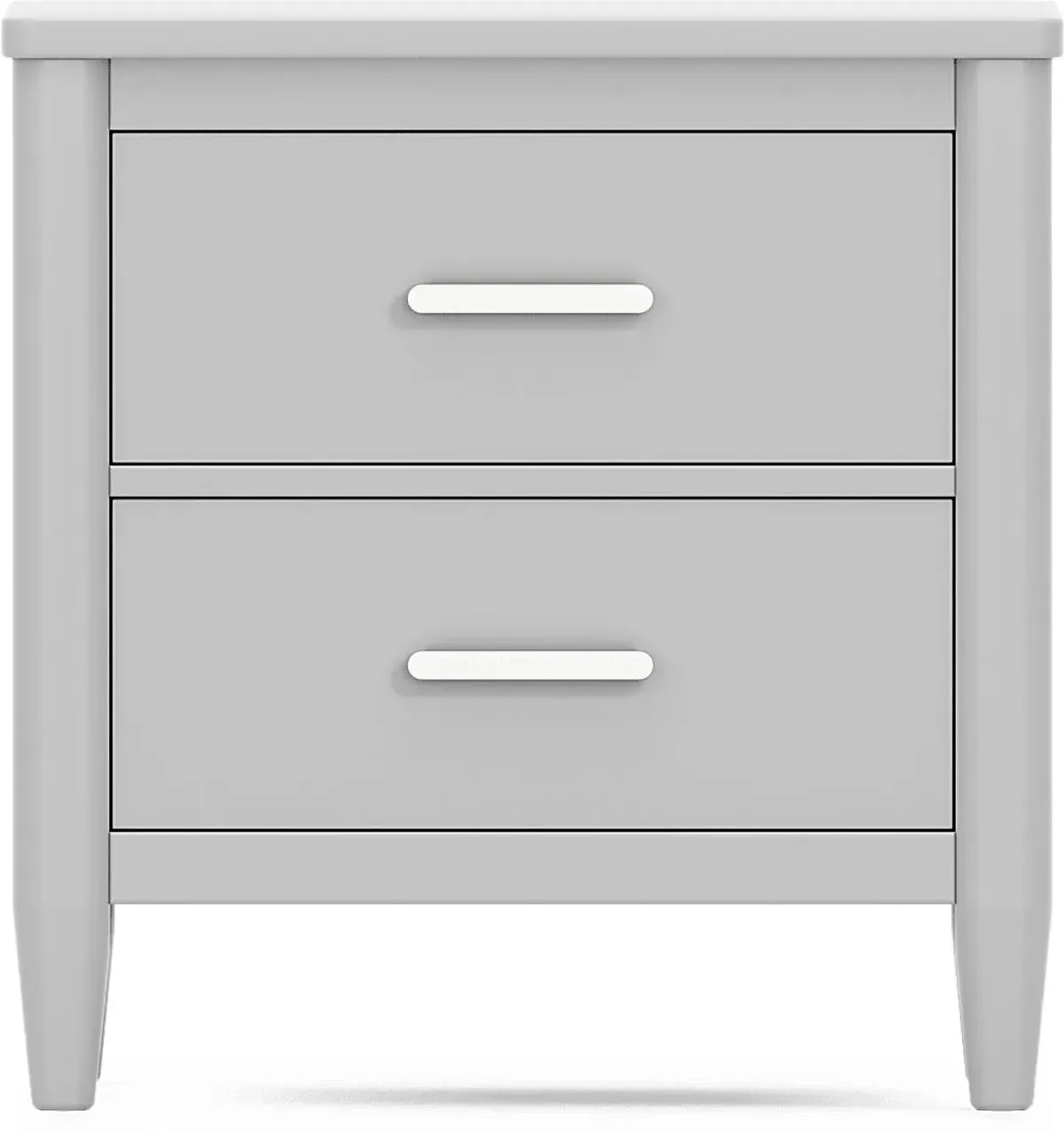 Kids Modern Colors Light Gray Nightstand