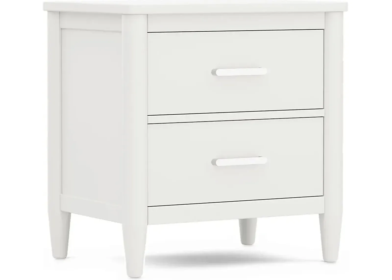 Kids Modern Colors White Nightstand