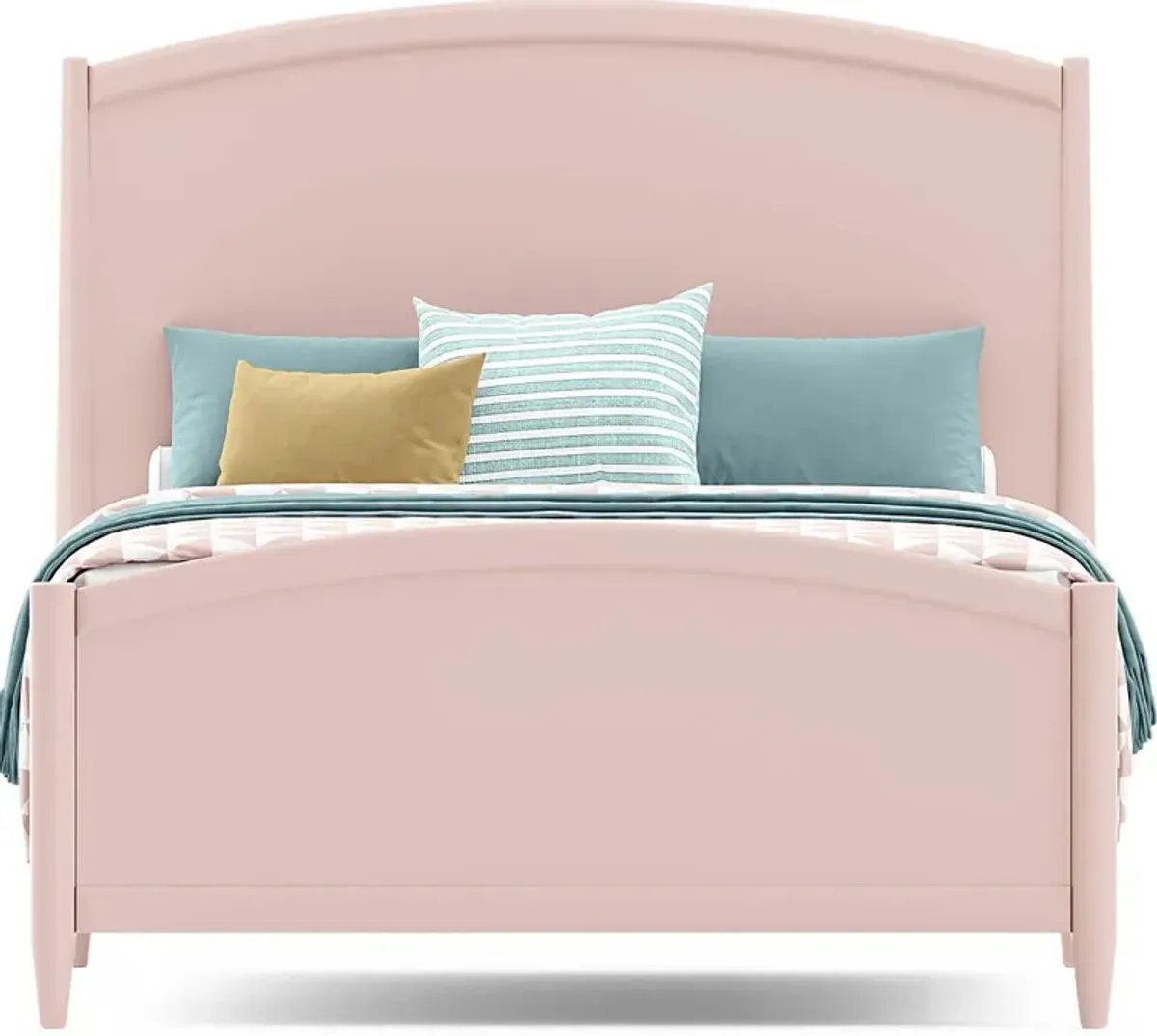 Kids Modern Colors Pink Full Panel Bed
