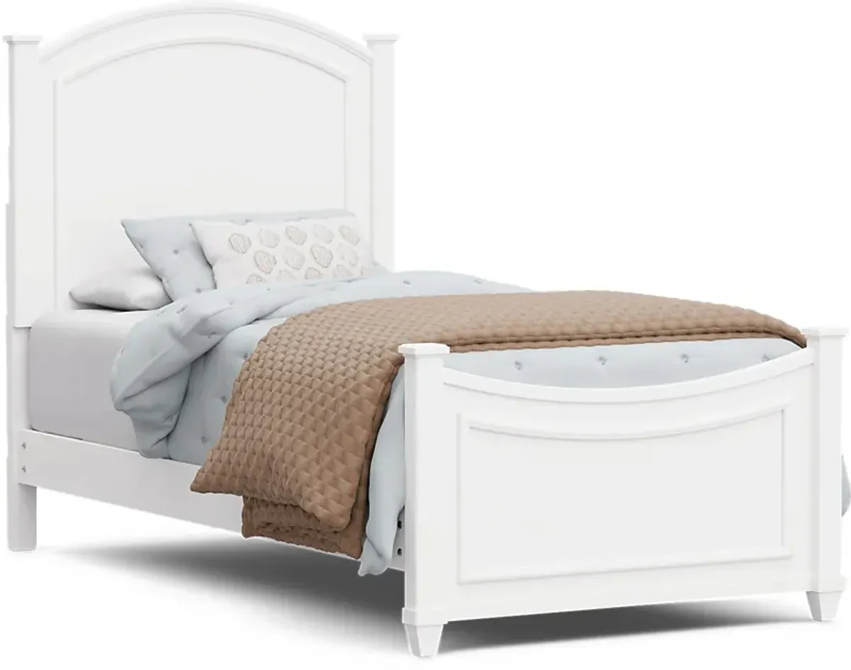 Kids Jaclyn Lane White 5 Pc Twin Panel Bedroom