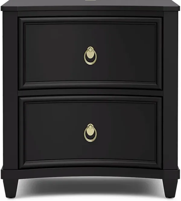 Kids Jaclyn Lane Black Nightstand