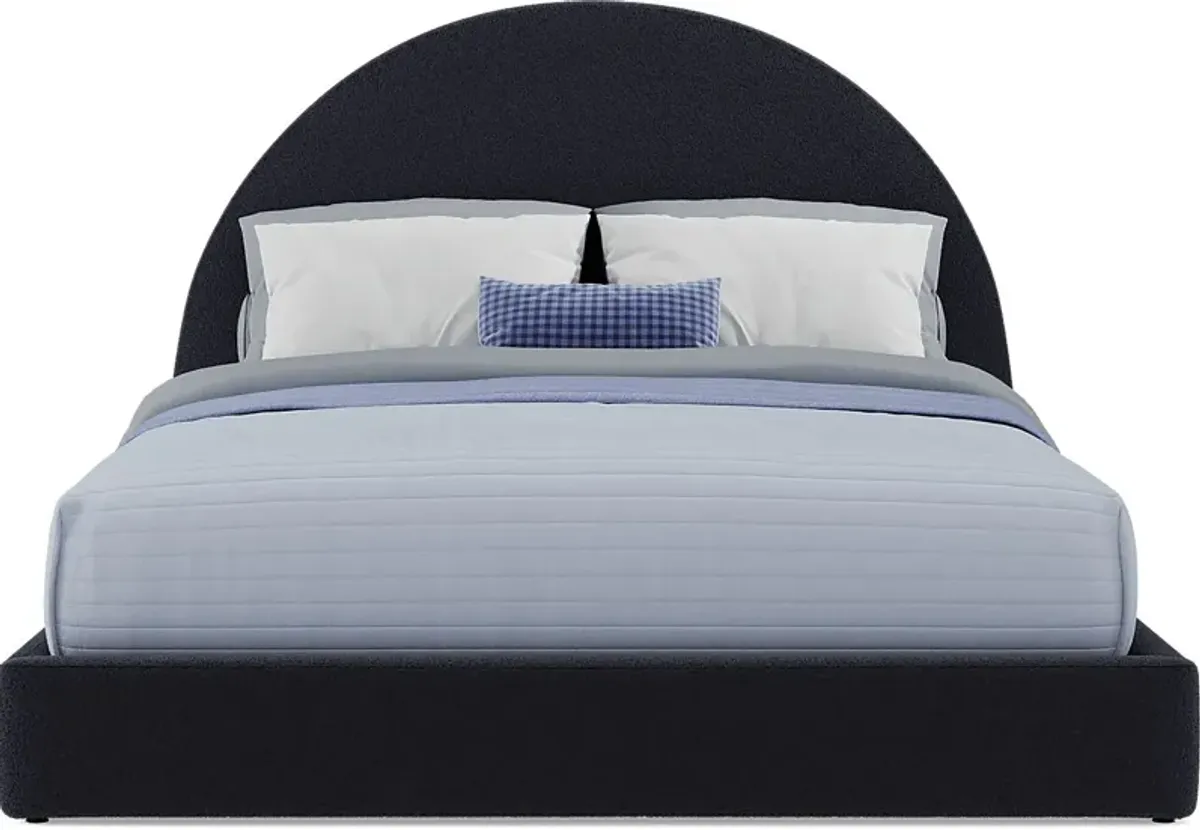 Kids Moonstone Navy 3 Pc Queen Upholstered Bed