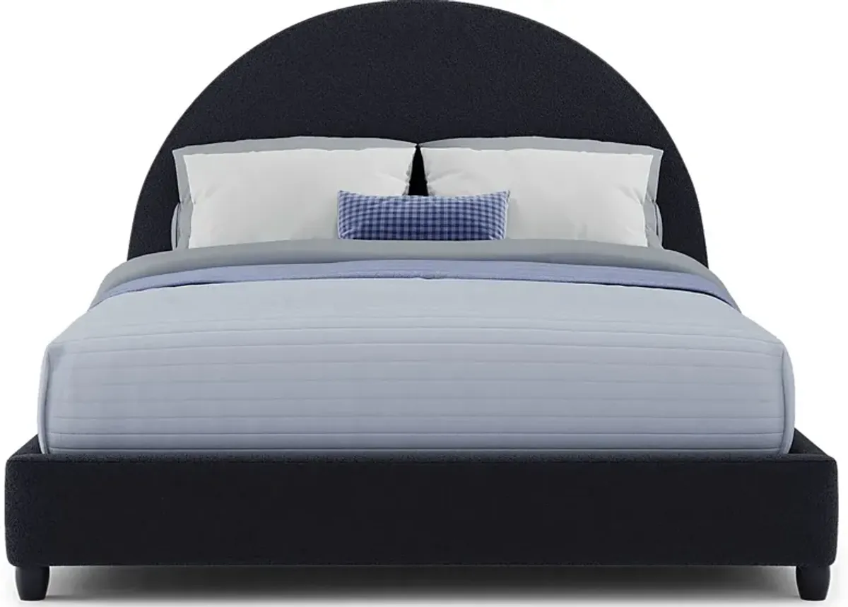 Kids Moonstone Navy 3 Pc Queen Upholstered Bed