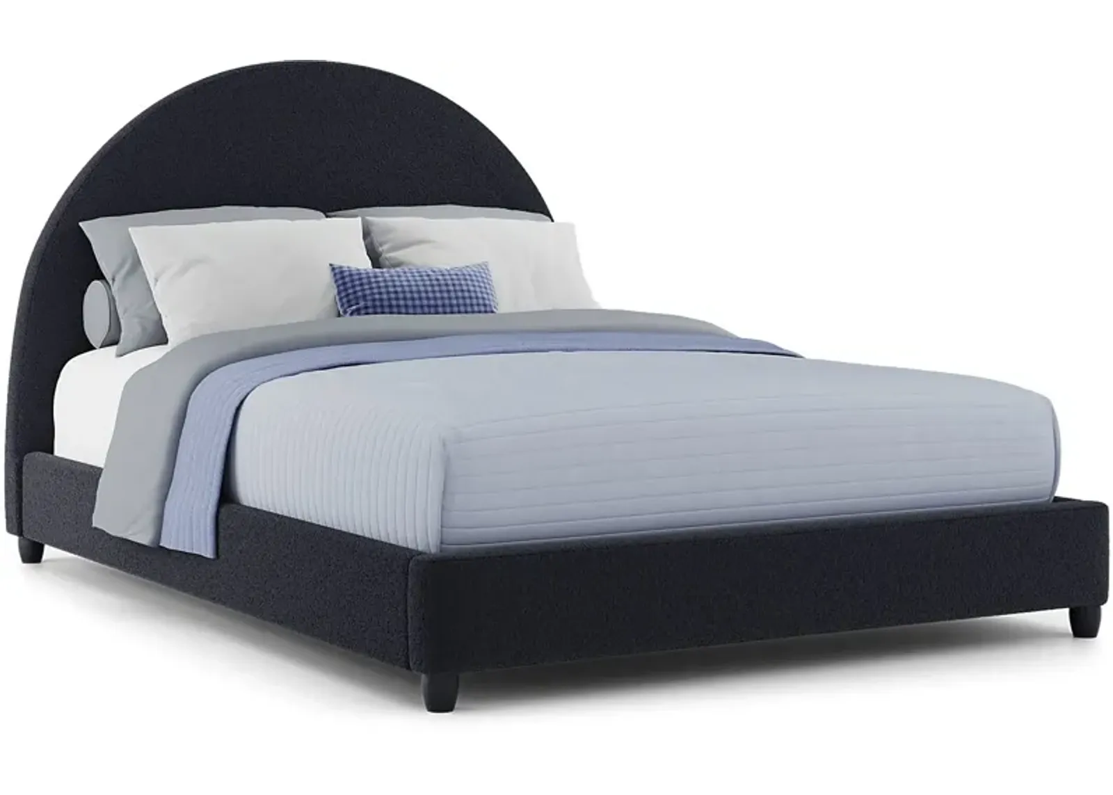 Kids Moonstone Navy 3 Pc Queen Upholstered Bed