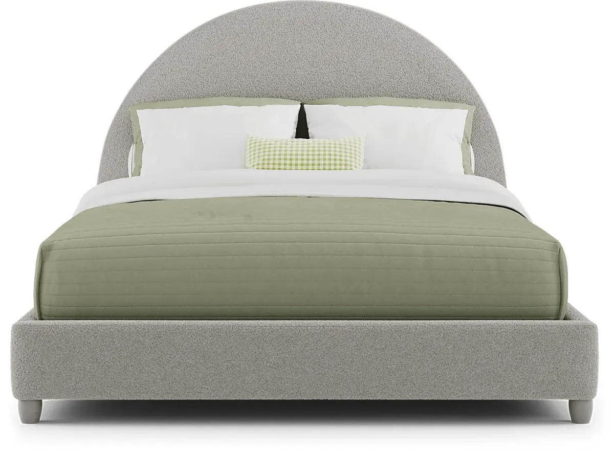 Kids Moonstone Gray Queen Upholstered Bed