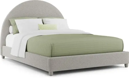 Kids Moonstone Gray 3 Pc Queen Upholstered Bed