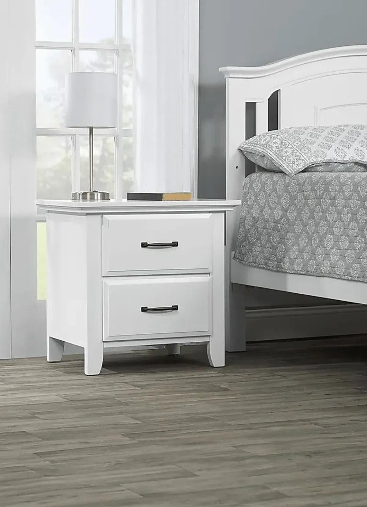 Hillford White Nightstand