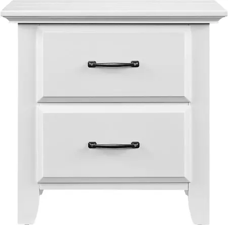Hillford White Nightstand