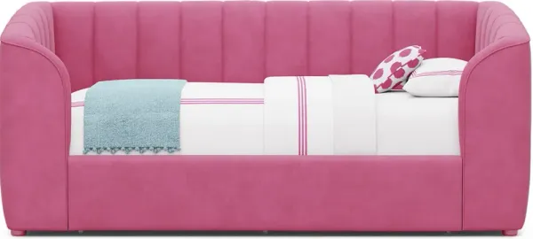 Kids Gwyneth Bubble Gum Twin Upholstered Storage Daybed