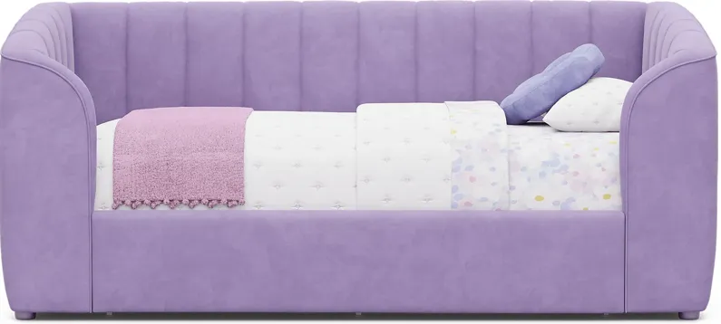 Kids Gwyneth Lavender Twin Upholstered Storage Daybed